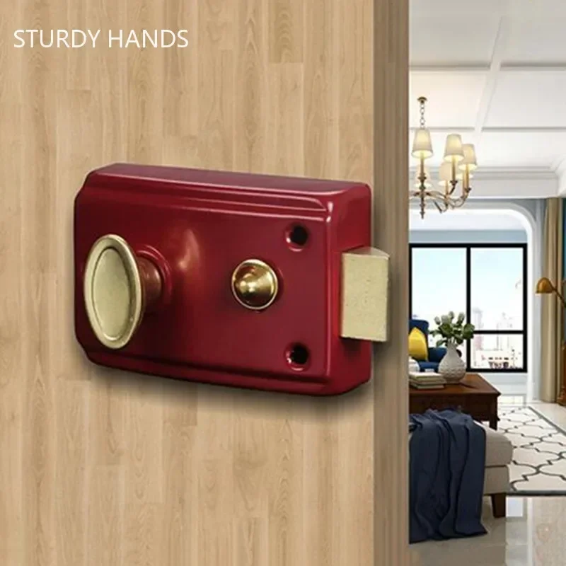 Exterior Door Retro Red Locks  - Furniture Hardware Lock recensione e prezzo