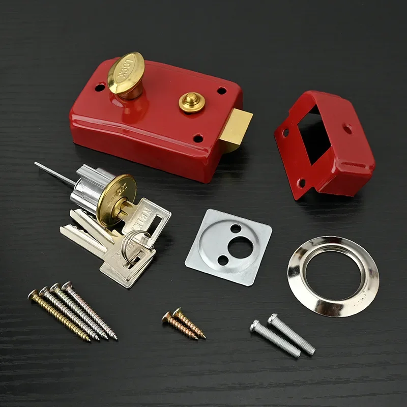 Exterior Door Retro Red Locks  - Furniture Hardware Lock recensione e prezzo