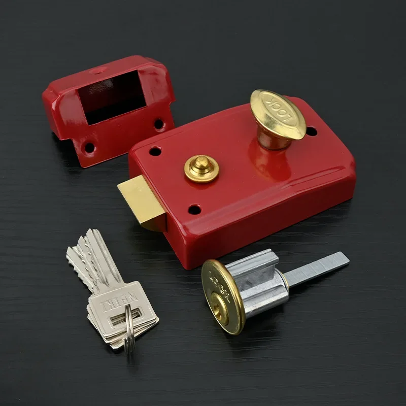 Exterior Door Retro Red Locks  - Furniture Hardware Lock recensione e prezzo