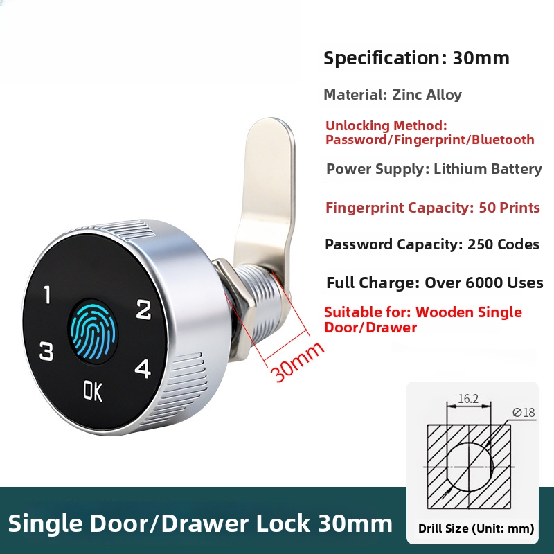 Fingerprint Password Wireless  - Cabinet Lock Key recensione e prezzo