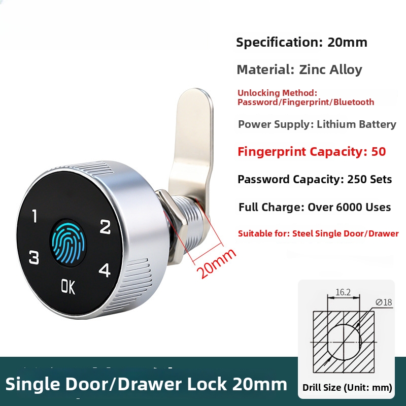 Fingerprint Password Wireless  - Cabinet Lock Key recensione e prezzo