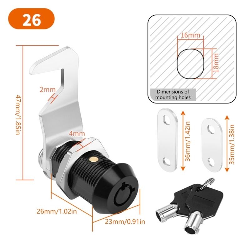 652F 2pcs Cabinet Security Loc - Cabinet Lock Key recensione e prezzo