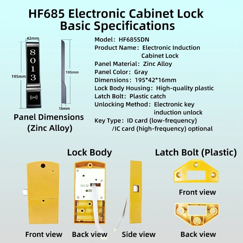 HF685SDN RFID Electronic Cabin - Cabinet Lock Key recensione e prezzo